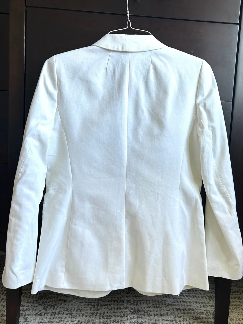 J. Crew NWT Parke Blazer Linen Cotton White  Flat Pocket Jacket 8